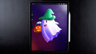Procreate Halloween Ghost - Digital Art