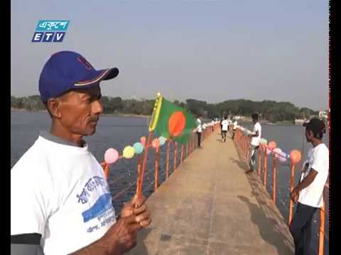 যশোরে এলাকাবাসীর সহায়তায় ১ হাজার ফুট দৈর্ঘের সেতু তৈরি