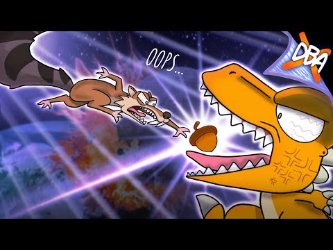 Scrat VS Gon (Ice Age VS Kodansha) - Drawn Battle Arena: 2D Fight Animation EP7