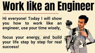 Work Like an Engineer 🔥 || The Smart Way to Succeed Without Burnout || Graded Reader ✅