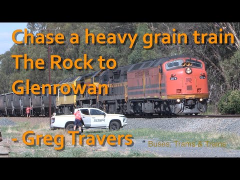 Australian Railways: Chase a loaded grain train with roaring Streamliners up front in January 2023.