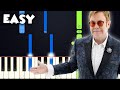 Your Song - Elton John | EASY PIANO TUTORIAL + SHEET MUSIC by Betacustic