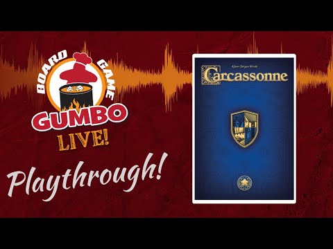 Carcassonne 20th Anniversary edition - playthrough (4p)