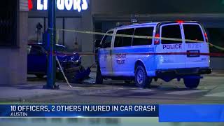 Officers Injured in Crash