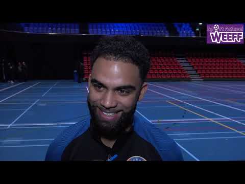 2020-01-17 Zaalvoetbal, Eredivisie, FCK De Hommel-Hovocubo, interviews WEEFF