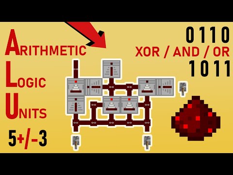 Arithmetic Logic Units with Redstone