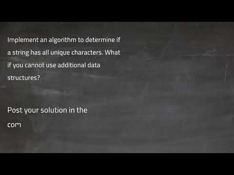 Implement An Algorithm To Determine If A String Has All Unique Characters Python Java