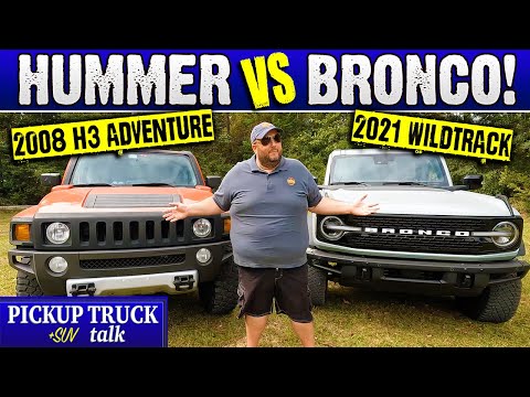 4x4 SUV Comparison! Ford Bronco Wildtrack vs. Hummer H3 Adventure!