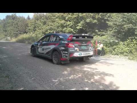 Travis Pastrana New England Forest Rally 2017 Start Stage 11 Aziscohos