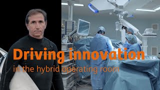 A surgeon who surfs: How passion for the ocean drives innovations in the hybrid operating room.