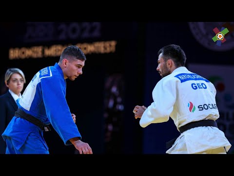 Vazha Margvelashvili vs Denis Vieru | Bronze -66 World Judo Championships Tashkent 2022