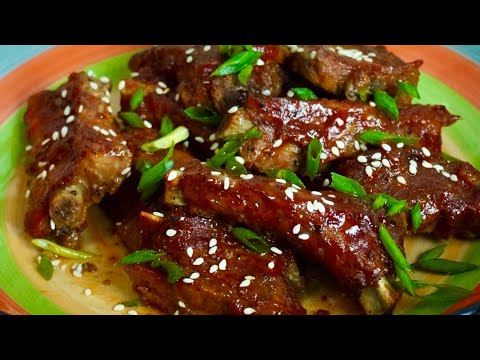 STICKY PORK RIBS RECIPE  😍😍😍 | 4-ingredient ribs