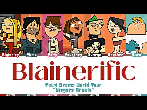 Total Drama World Tour ‘Blainerific’ Lyrics (Color Coded)