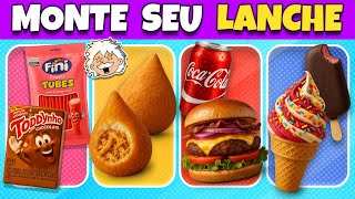 🥪🍹 MONTE SEU LANCHE 🍔 🍪| Jogo das escolhas #QuizDosGenios #Quiz
