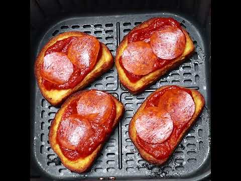AIR FRYER GARLIC BREAD PIZZA TOAST