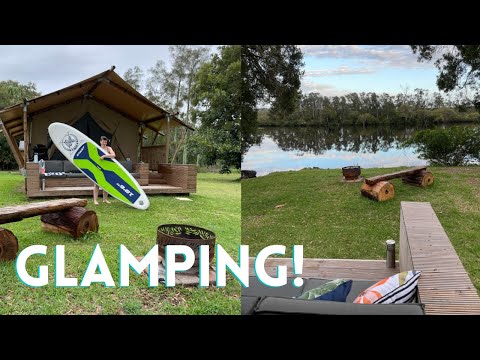 Glamping in NSW | Myall River Camp off-grid Glamping tents near Tea Gardens / Hawks Nest