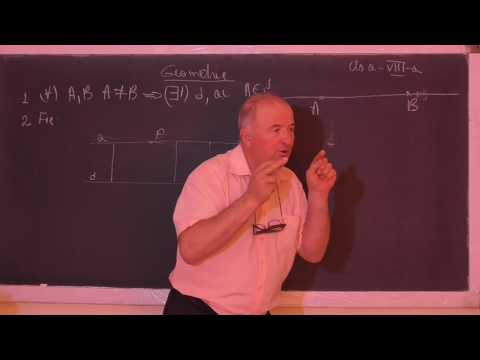 Lectia 1075 - Puncte, drepte si plane in spatiu - Geometrie in spatiu - Tema acasa - Clasa 8