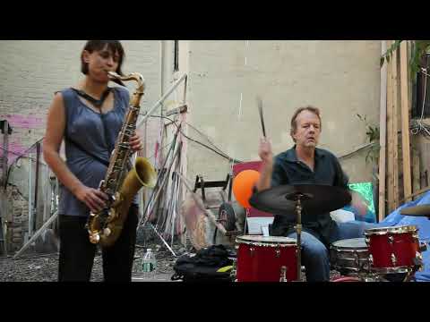 Ingrid Laubrock & Tom Rainey [2/3] - Interstellar Duos in the Magical Garden, NYC - Sep 23 2012