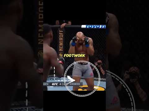 THIS is the BEST footwork in mma history 😧 #mma #ufc #israeladesanya #yoelromero