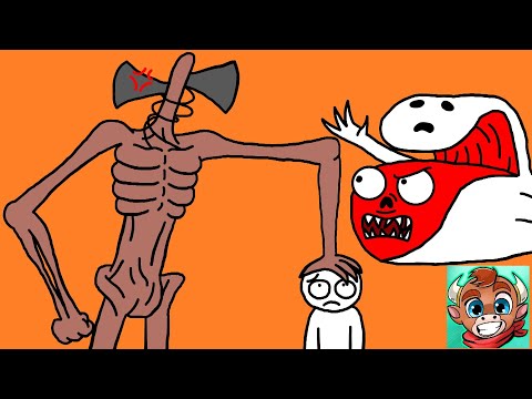 Siren Head & Bridge Worm Are Fighting over a Human Hornstromp Version