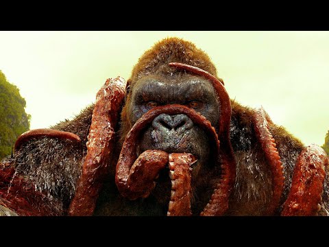 KONG vs GIANT SQUID  - Fight Scene - Kong: Skull Island (2017) Movie Clip HD