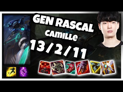 Rascal Camille vs Viktor Top 10.24 Challenger S11 Gameplay (13/2/11) - KOREAN