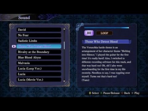 "Those Who Detest Blood"/ Vs. Veruschka Theme - Nights of Azure 2: Bride of the New Moon Soundtrack