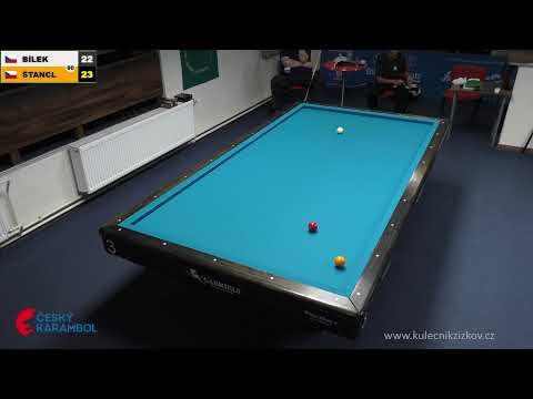 Czech league | 3-cushion | D2 | 1st round | Rudolf Bílek v Jan Štancl