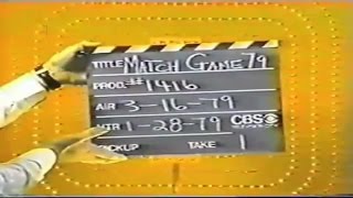 Match Game '79 Segment 1 With Director's Cues