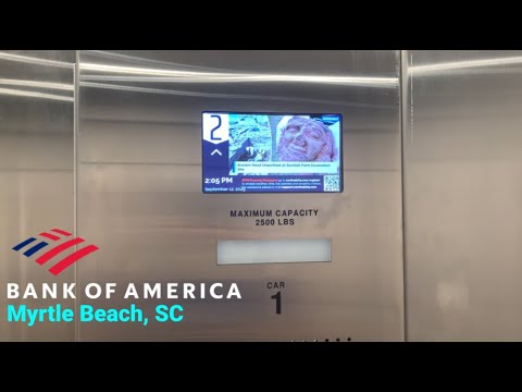 NOOOOO!!! Schindler HXpress hydraulic elevator - Bank of America - Myrtle Beach, SC