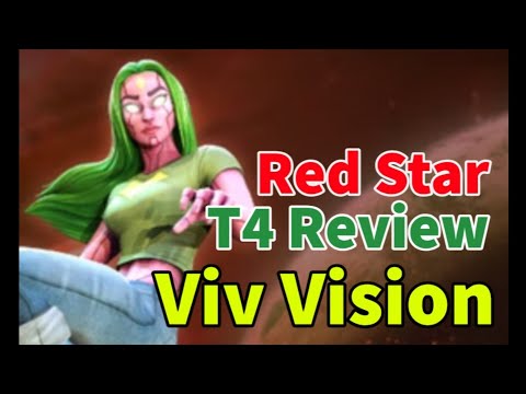 Viv Vision! Red Star Orbs and T4 Review! Bionic Avengers Team | MARVEL Strike Force  - Free to Play