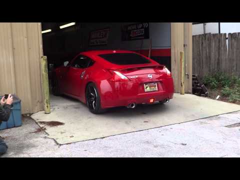 New Rays Gramlights 57fxx wheels fresh off the alignment rack. Just a teaser! Nissan 370z.