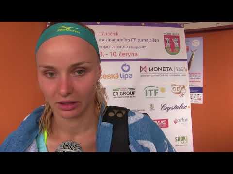 Rebecca Šrámková po porážce ve finále MACHA LAKE OPEN 2018
