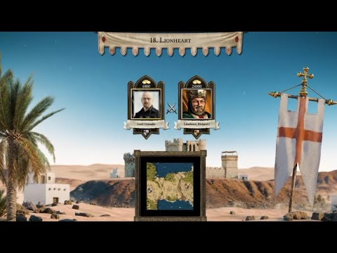 Stronghold crusader definitive edition Extreme trail mission # 18 Lionheart 1 🆚 1