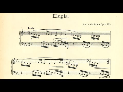 Elegia and Rêverie by Aarre Merikanto, Op.13
