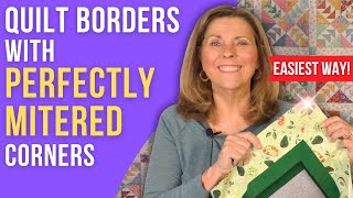Quilting Borders: How to Miter Corners the EASY Way