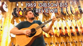 Video thumbnail for 1969 Gibson B15 Review!! 50 Year Old Guitar! by Chris Gardner YT