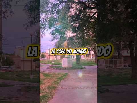 Copa del mundo, en Villa María- Córdoba. Se encuentra frente al rosedal 🙌🏽 #aventura #turismo #life