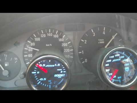 E36 Compact 316i Turbo 164HP acceleration on 0.4bar