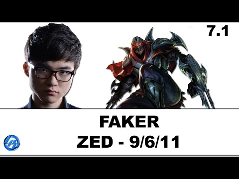 Faker - Zed vs Yasuo - Patch 7.1
