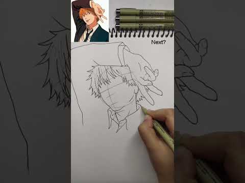 how to draw denji🔥#chainsawman #denji #makima #viralvideo #shorts #anime #denjiedit #power #artist