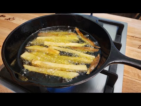Homemade French Fries - Just Potatoes - Crispy Fried Goodness - The Hillbilly Kitchen