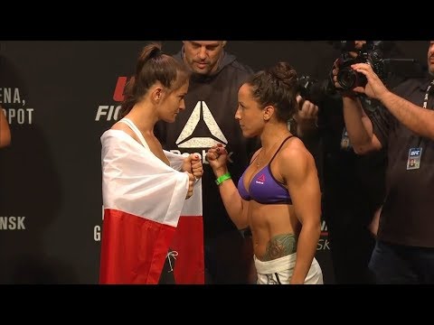 Karolina Kowalkiewicz vs. Jodie Esquibel - Weigh-in Face-Off - (UFC Fight Night 118) - /r/WMMA