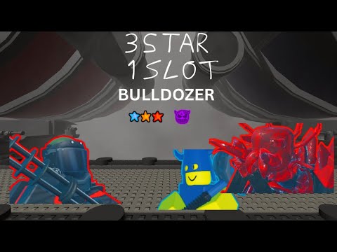 The Battle Bricks Bulldozer 3 Star 1 Slot