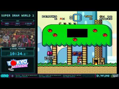AGDQ 2018 Super Dram world 2 speed run