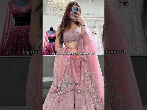 try this hairstyle with lehnga 🩷✨️