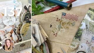 Flosstube 137 | Framed Finishes, Stitching Progress, Easter Floss Drops Sneak Peek & Stitchy Setup
