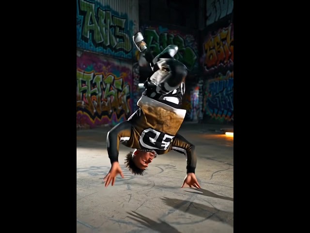 B-Boy Backspin Combo — Animated Bboying Short