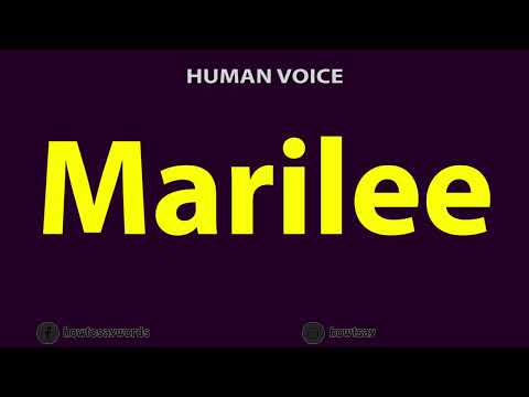 How to Pronounce Marilee