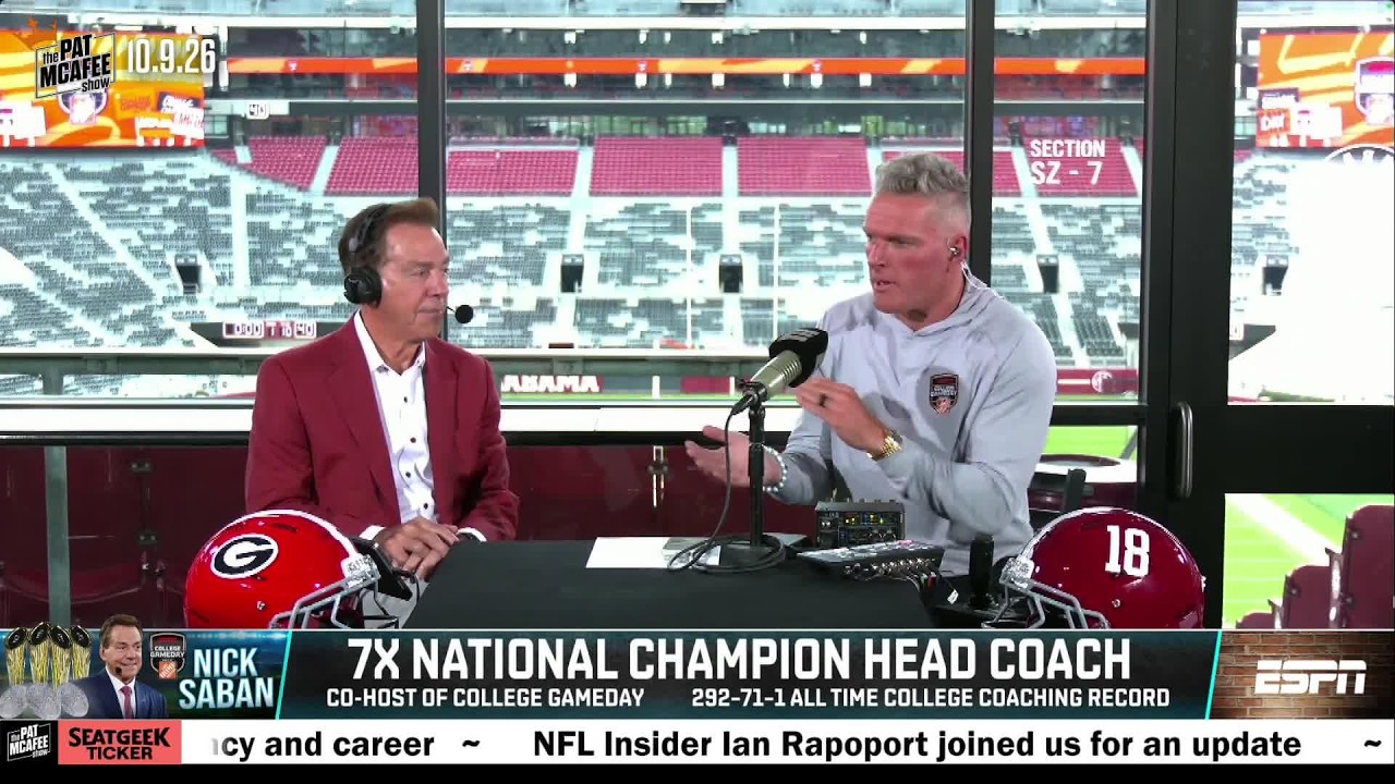 Nick Saban reacts to 'Saban' docuseries premiere, Alabama's dominance & more! | The Pat McAfee Show